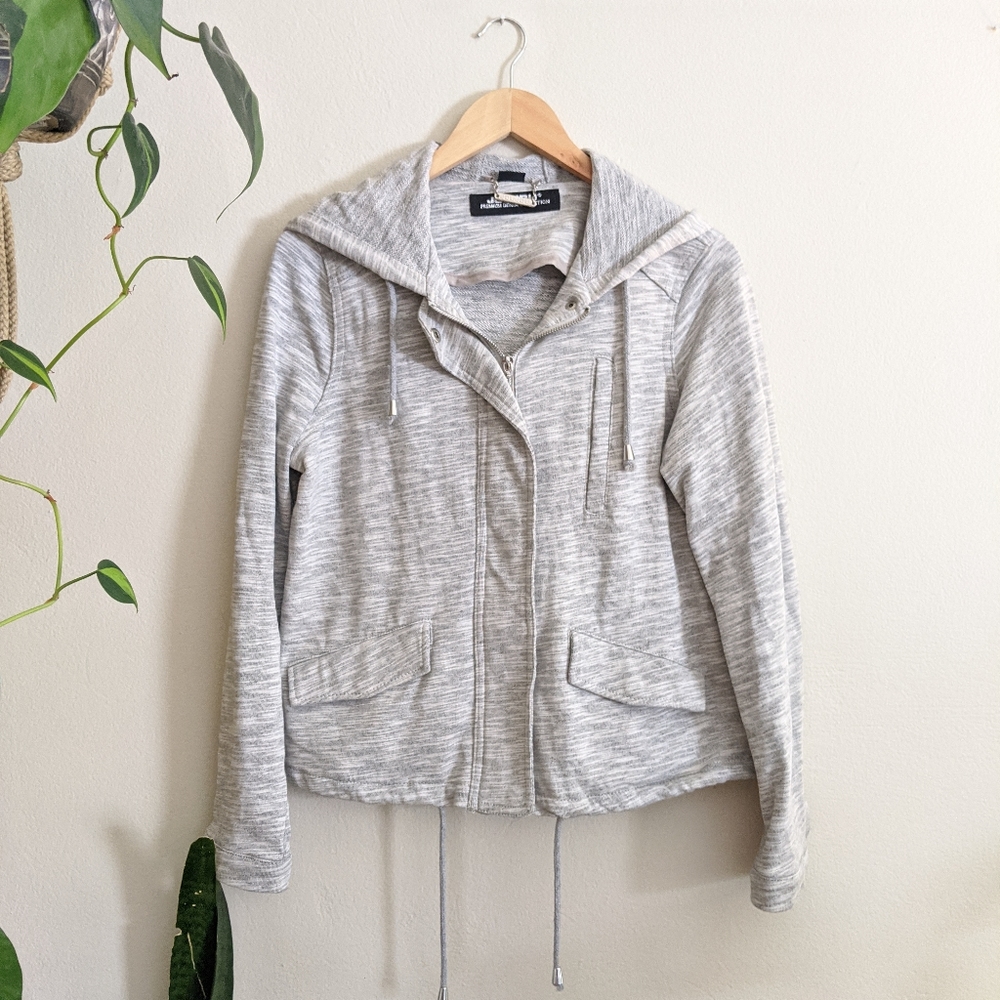 Jou Jou | Hooded Zip Front Jacket